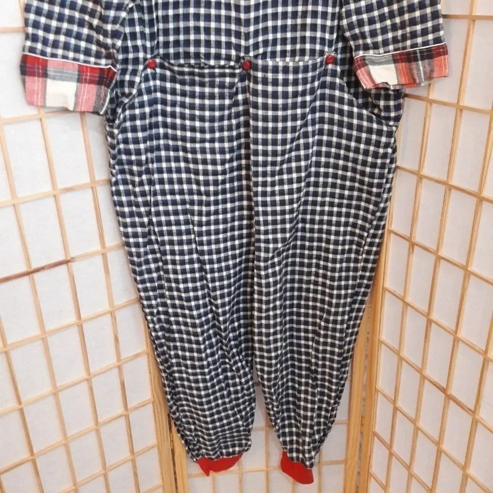 NWT Rene Rofe Plaid Lingerie Sleepwear Suit Sz M
